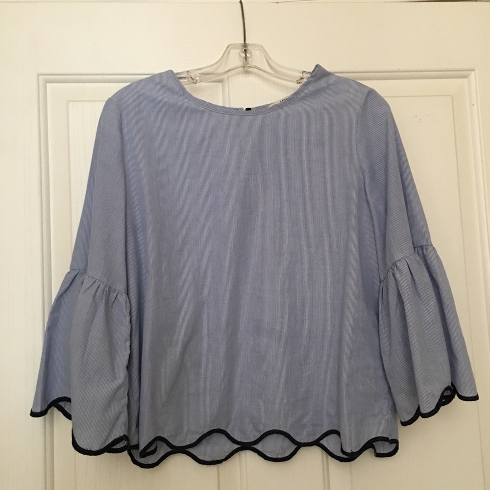 Zara Bell Sleeve Top