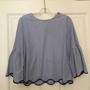 Zara Bell Sleeve Top