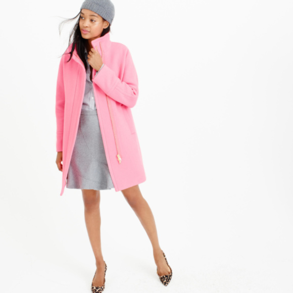pink cocoon coat