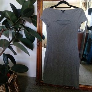 Grey cutout tight dress