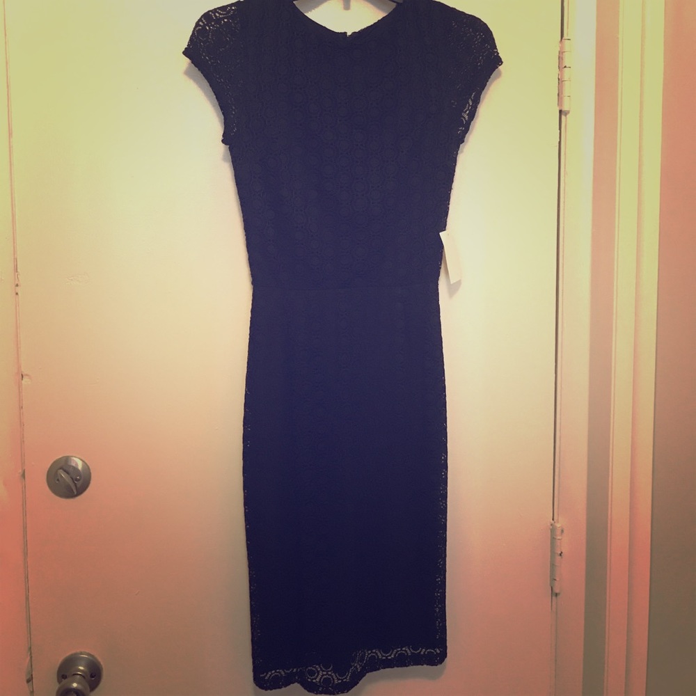 BRAND NEW love...ady Black Lace Mini Dress