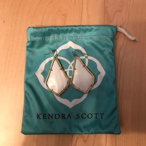 Kendra Scott white dangle earrings