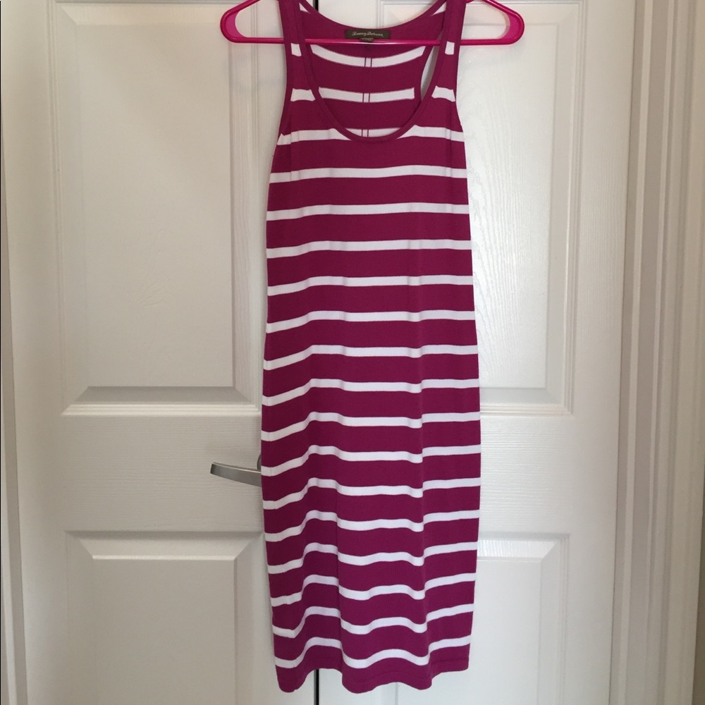 Racer back knit dress