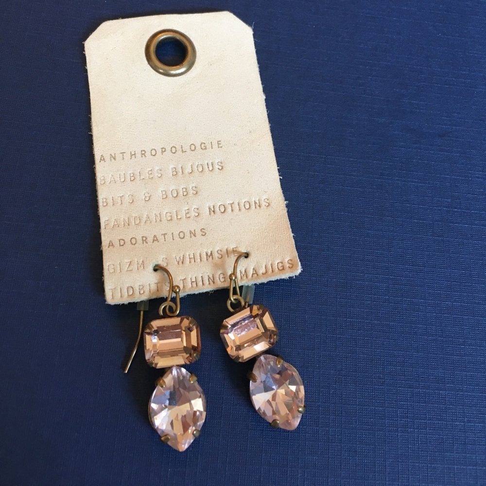 Anthropologie sorelli crystals w/ genuine brass