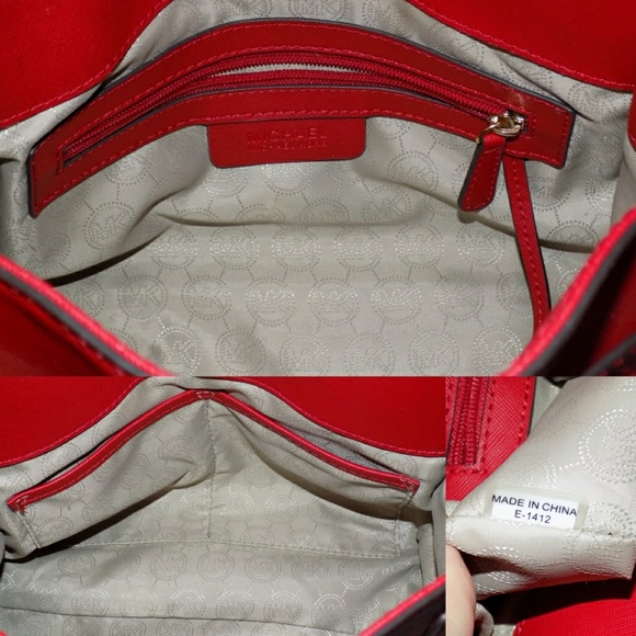Sold Authentic Red Michael Kors Hamilton& wristlet - Picture 5 of 5