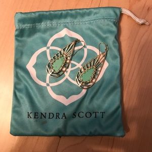 Kendra Scott turquoise & gold earrings