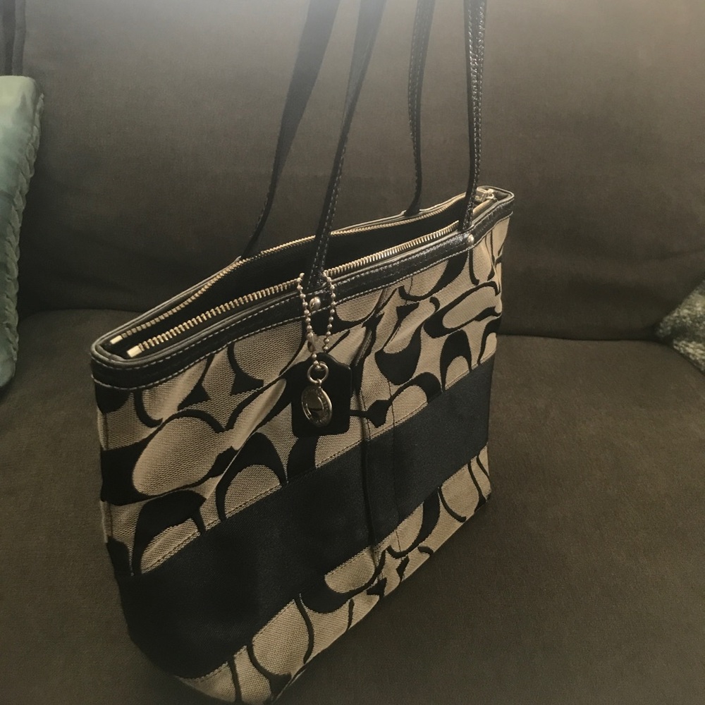 Black coach purse