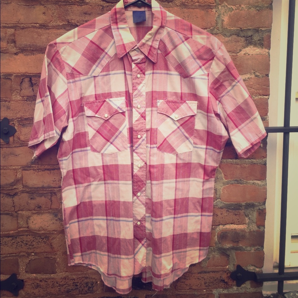 Men's vintage western button down.