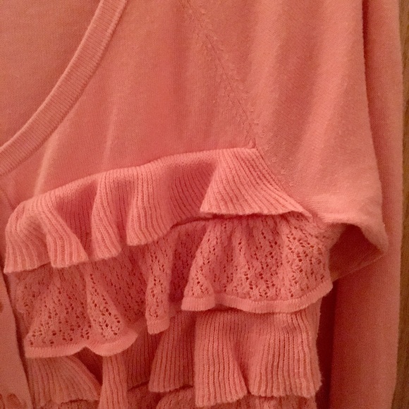 Elle lightweight front ruffled cardigan - Picture 3 of 3