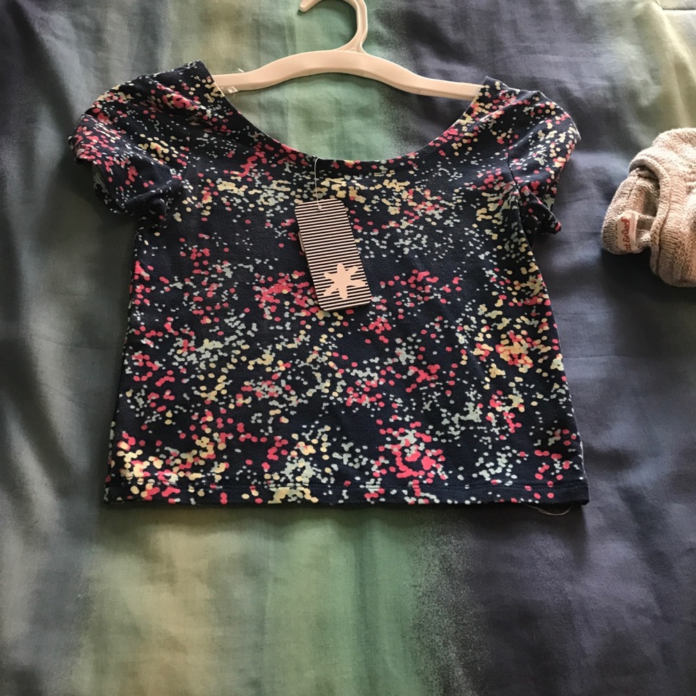 NWT Girls Splendid Cropped T Shirt Size 7/8