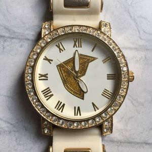 Gold and white famous watch