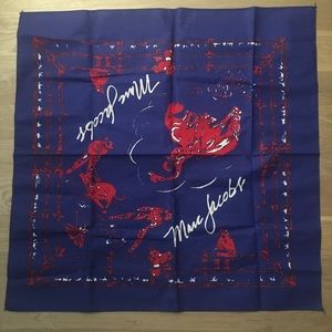 Marc Jacobs cotton cowboy scarf 15x15