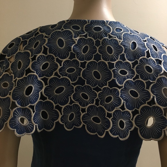 ⤵️ Embroidered Irish Linen Blouse/Top - Picture 5 of 8