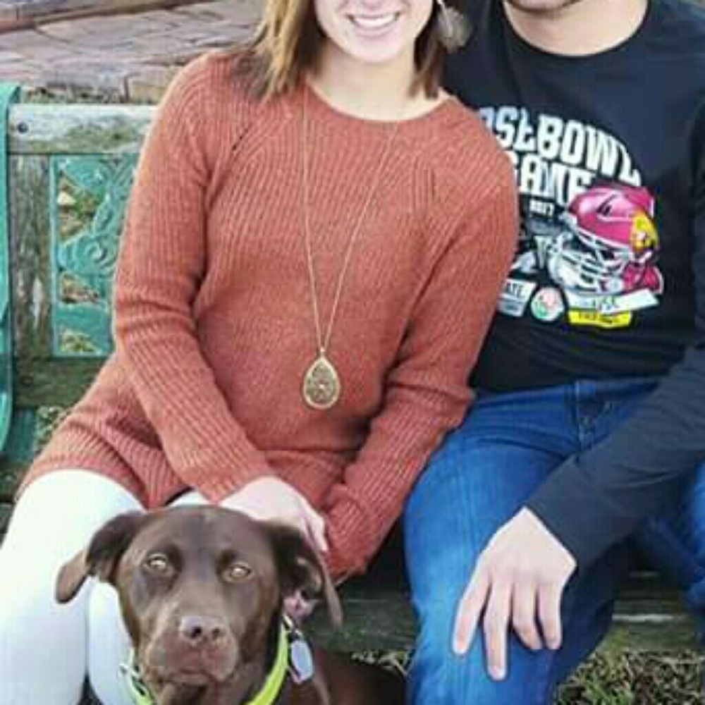 Burnt Orange Sweater Dress