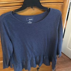 Navy Blue 3/4 sleeve shirt