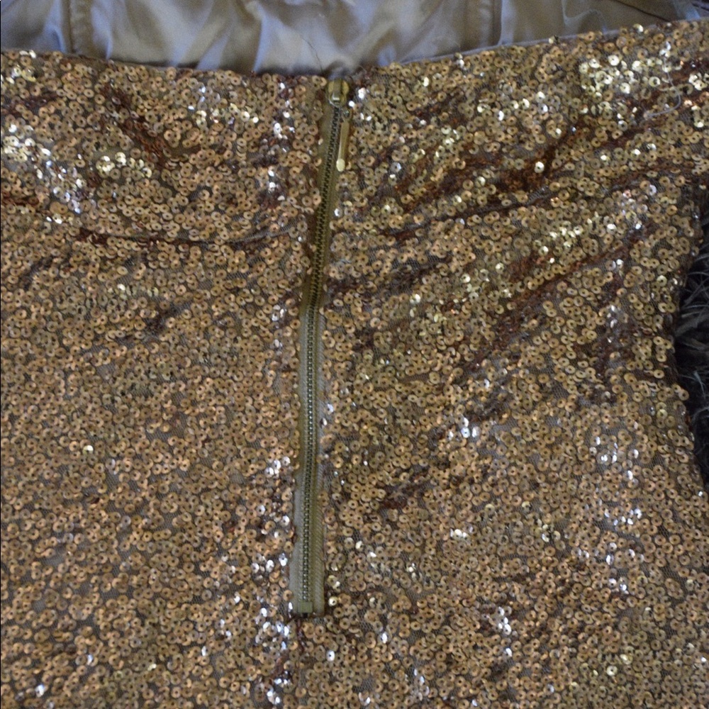 Bronze/Rose Gold sequin mini dress - Picture 5 of 7