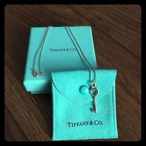 Tiffany Keys Heart Key Pendant Necklace