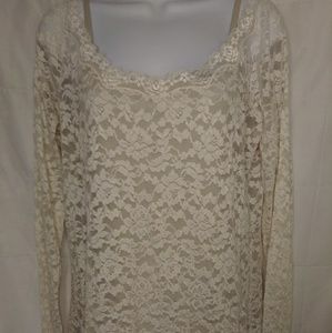 Moda International Long Sleeve Lace Blouse XL