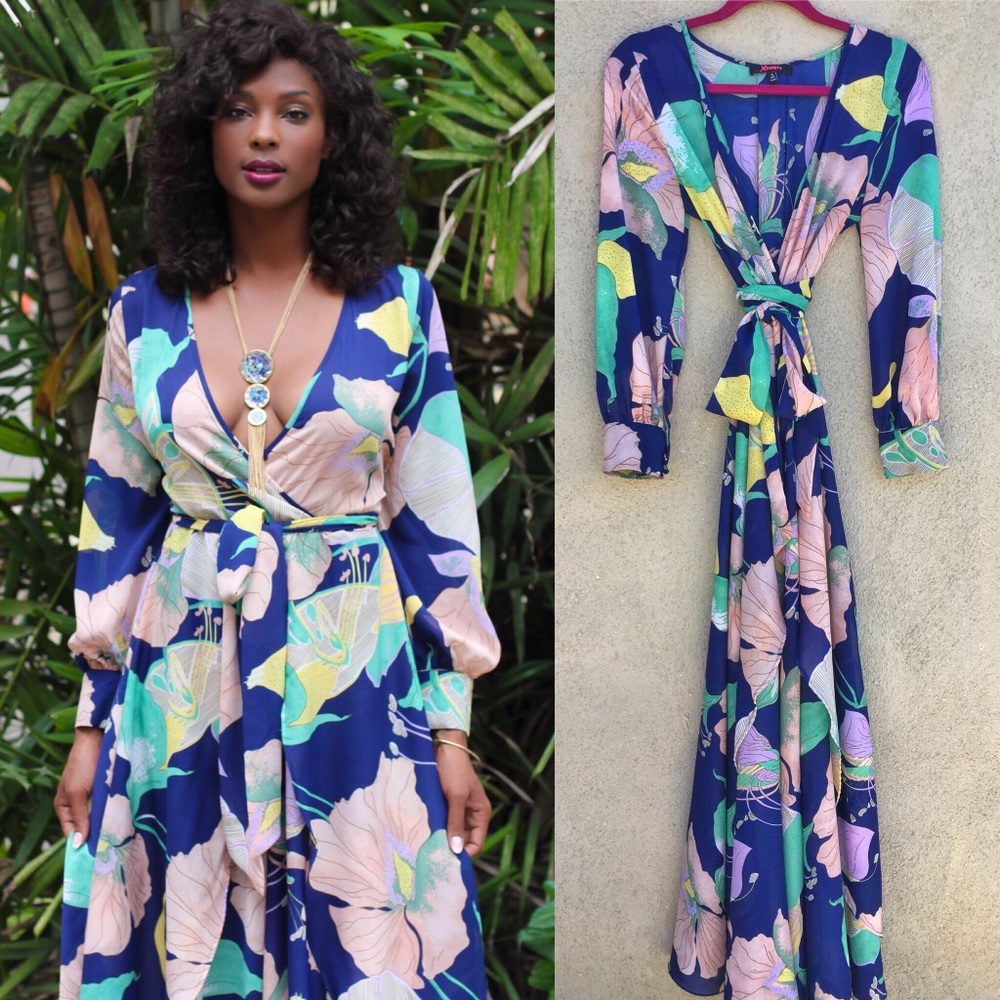 XTaren | floral multicolor floor length dress