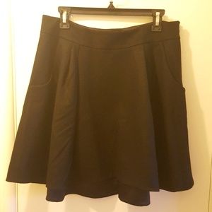 DVF diane Von Furstenberg Black Wool Skirt
