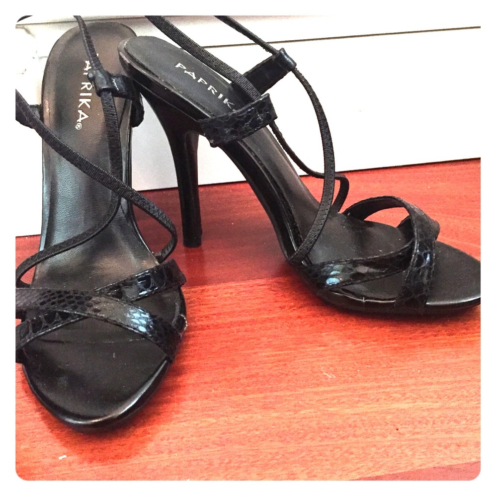 Sexy Black Heels Size 6.5