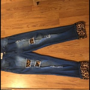 L & B boutique distressed jeans