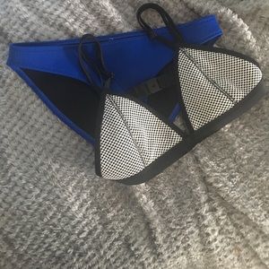 Size Medium.Dark blue/white/black real triangle