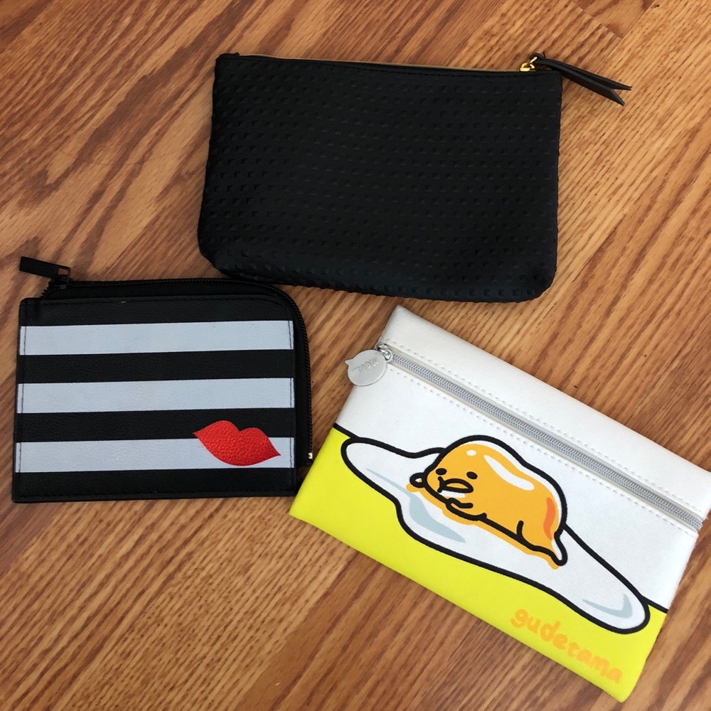 *BUNDLE* 3 mini cosmetic bags from Ipsy & Sephora!