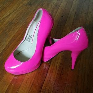 Hot pink heels
