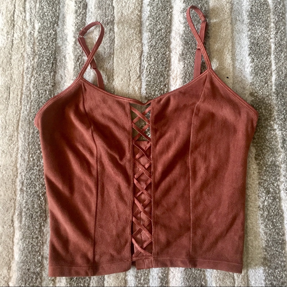 Faux Suede Vintage Rampage Top