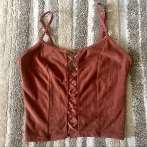 Faux Suede Vintage Rampage Top