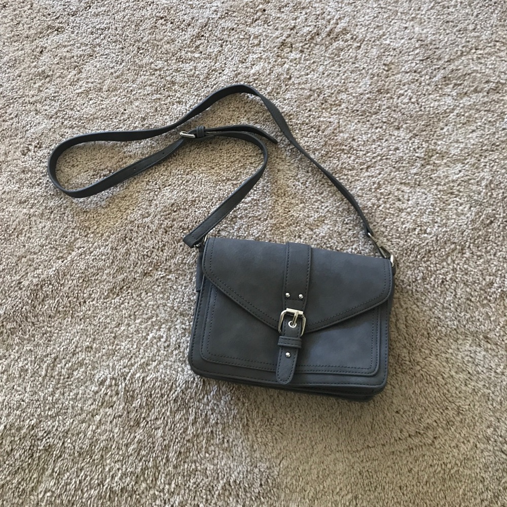 Gray small crossbody