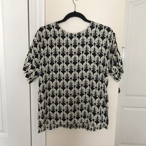 H&M Dog Pattern Top