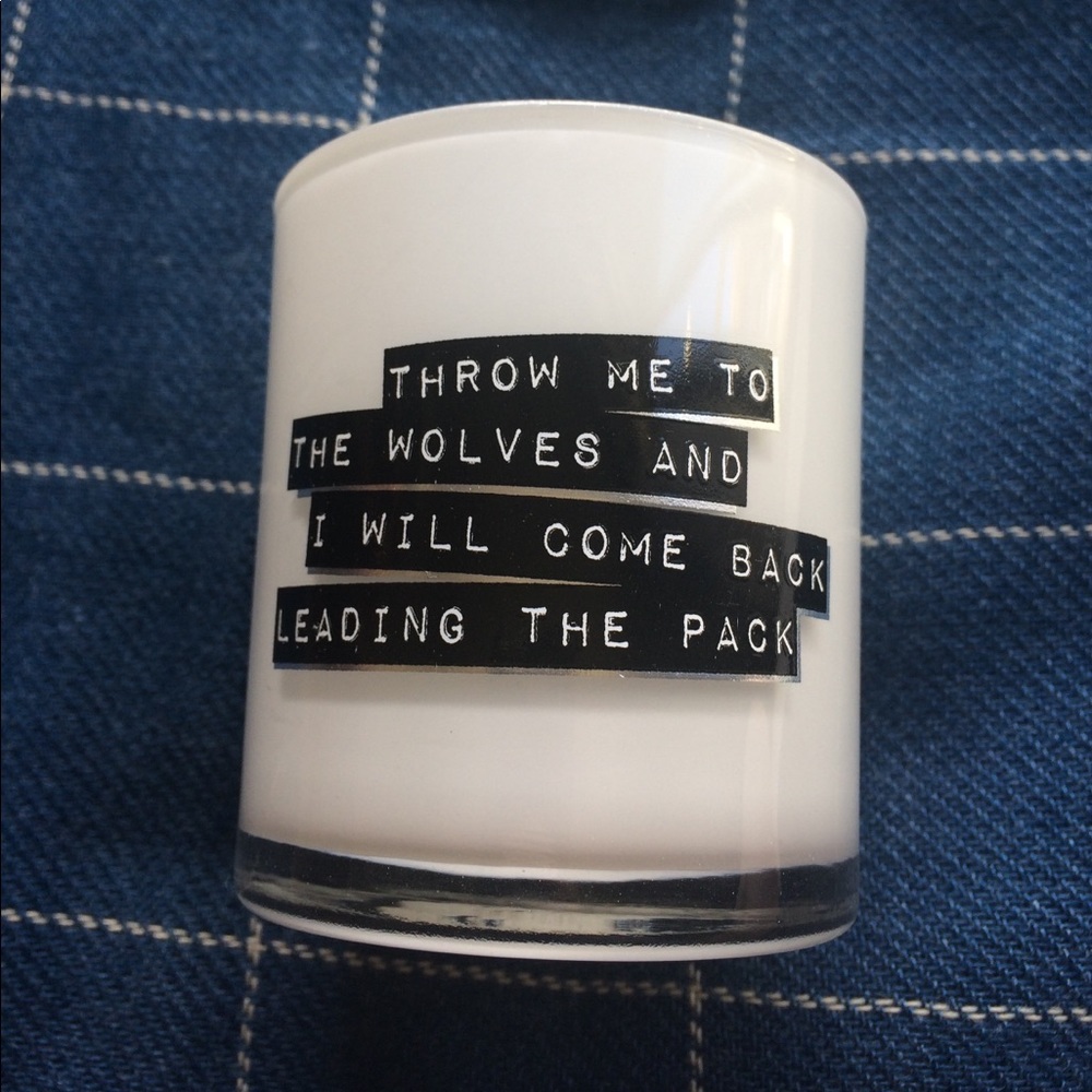 Throw Me to the Wolves Candle Holder