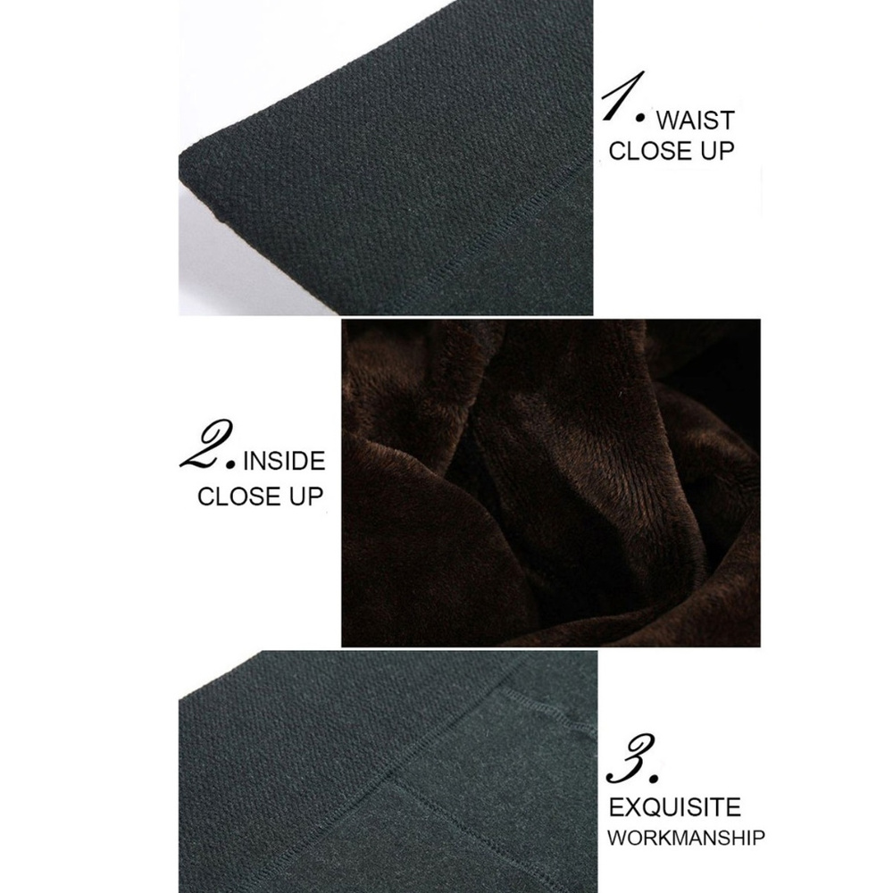 SALEGray Fleece Fur Lined Leggings - Picture 5 of 7