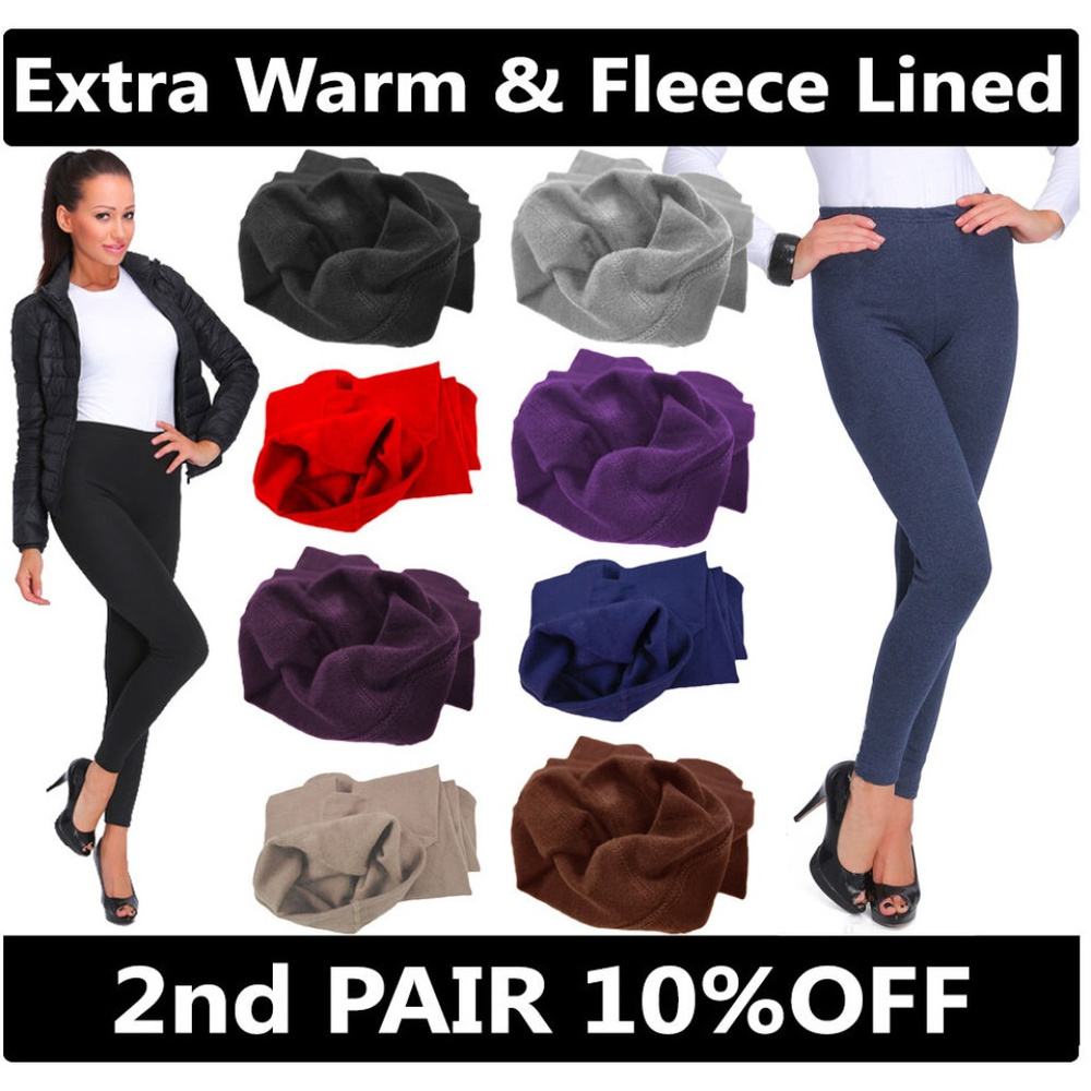 SALEGray Fleece Fur Lined Leggings