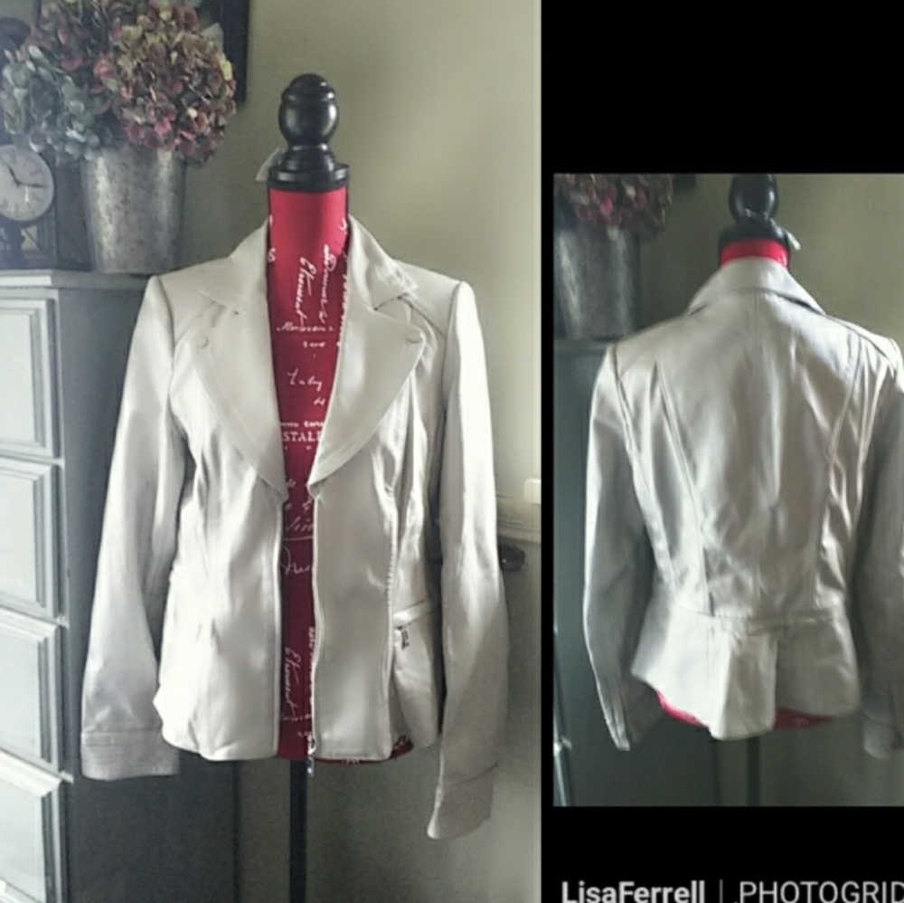 WHBM leather jacket