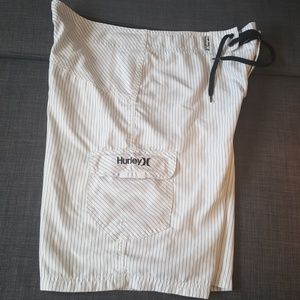 Pinstriped board shorts