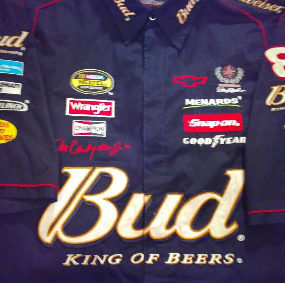 4XL JH Design Button Down Race Car Shirt