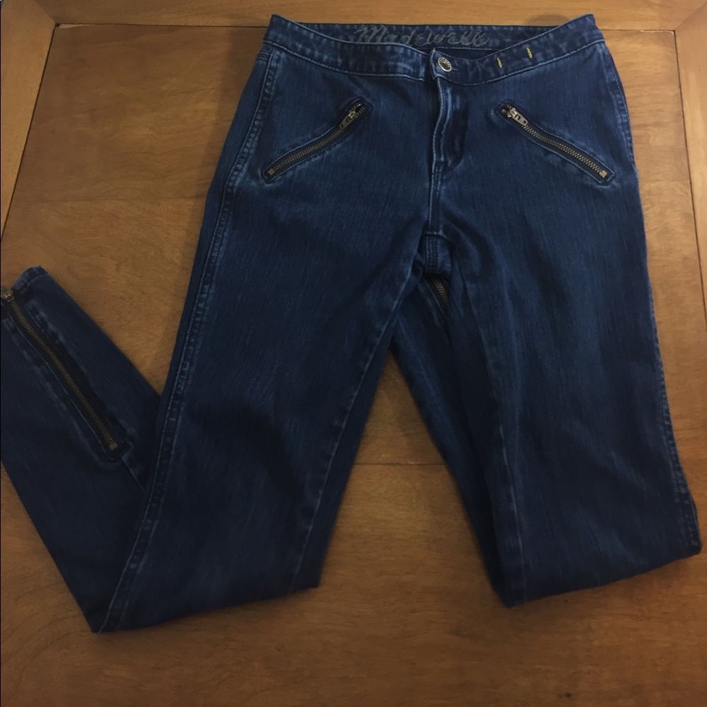 Madewell ankle zip jeans