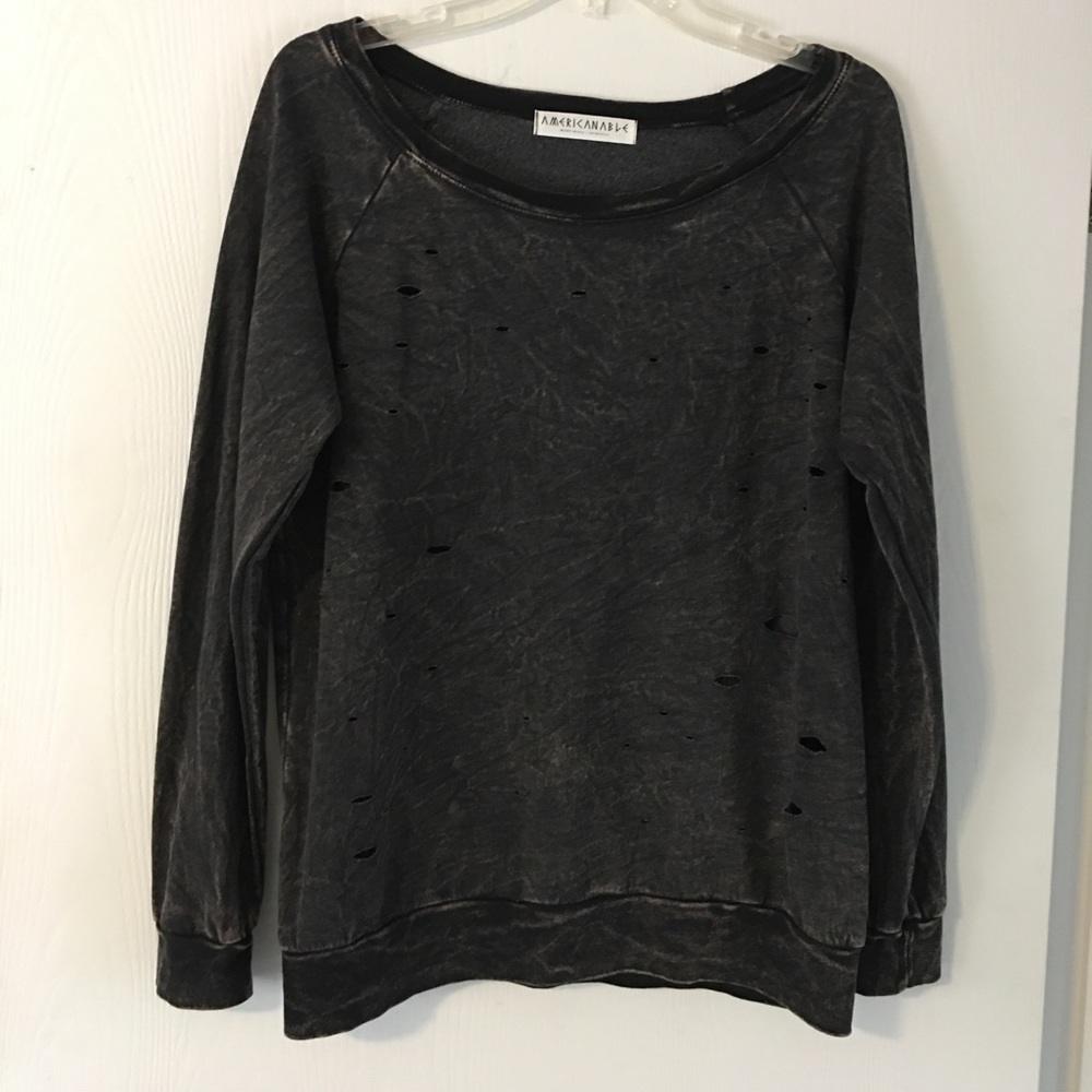 Distressed sweatshirt *nwot*