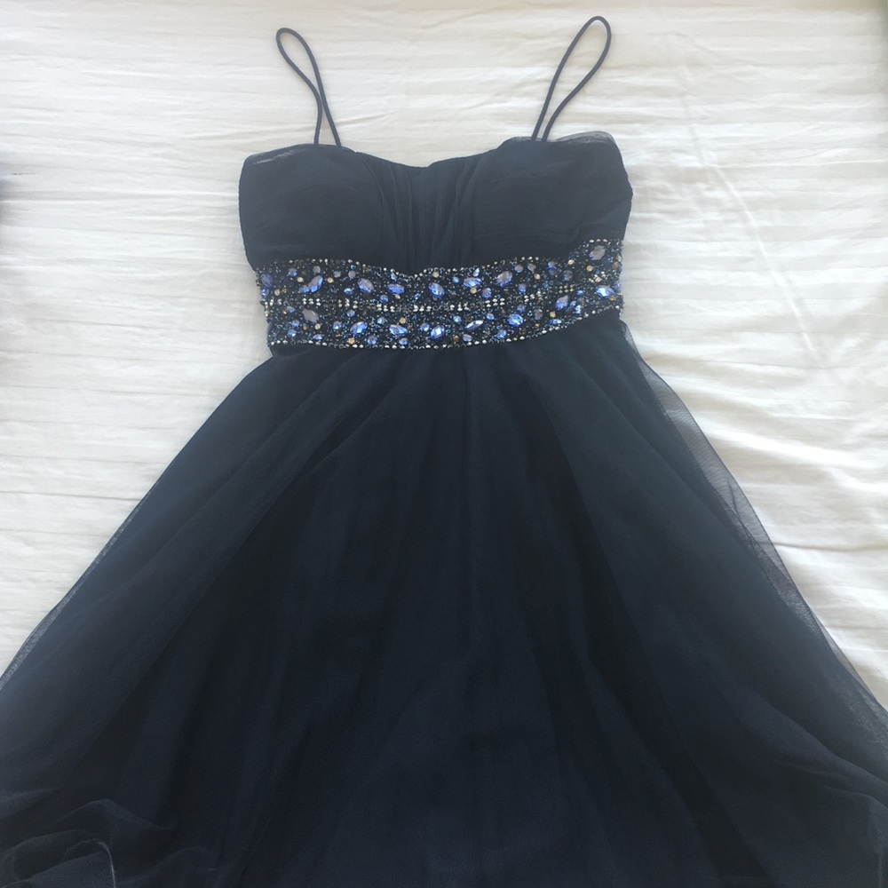 Navy cocktail dress