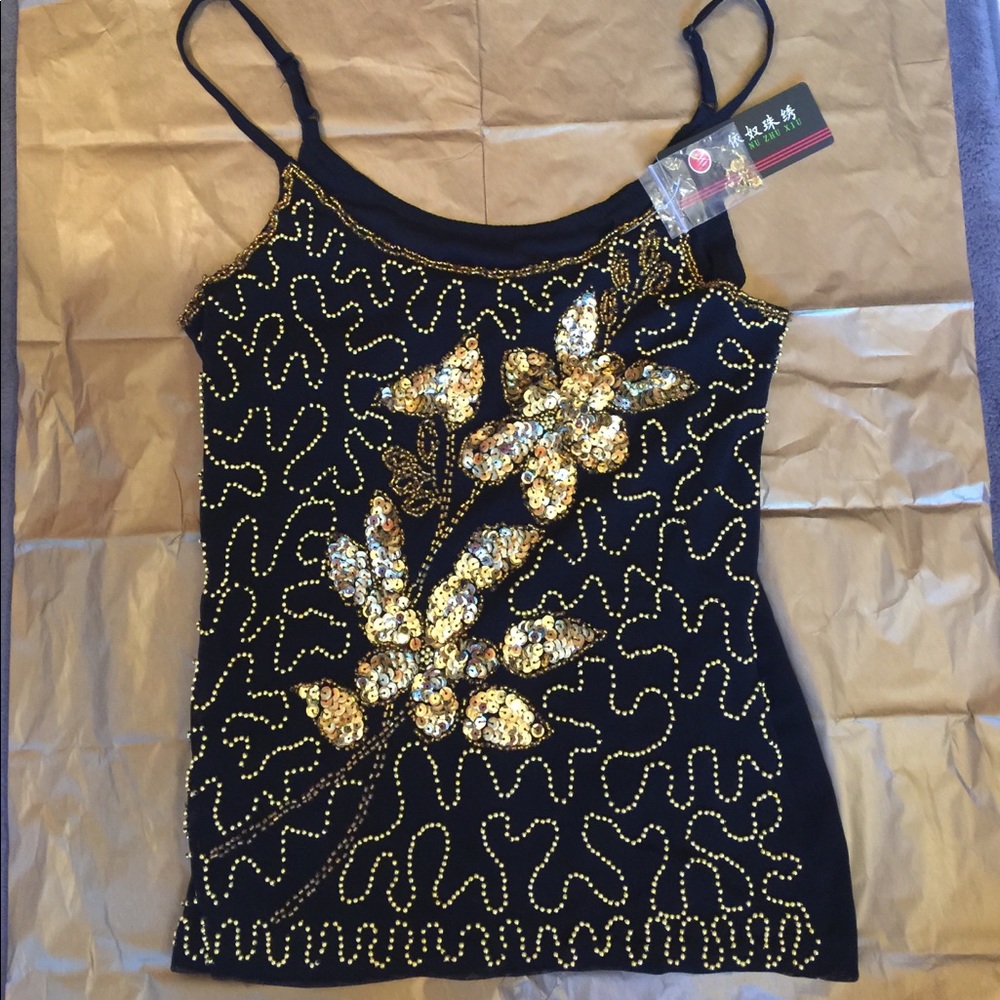 Girls night out beaded top