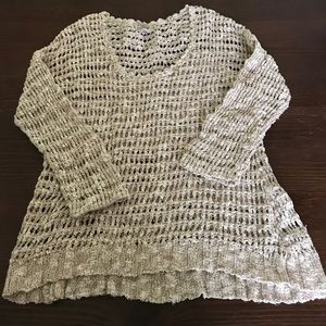 Lucky Brand Crochet Knit Top