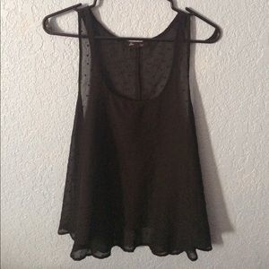 Black flowy tank top