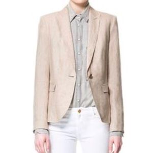 Zara Basic Linen Blazer