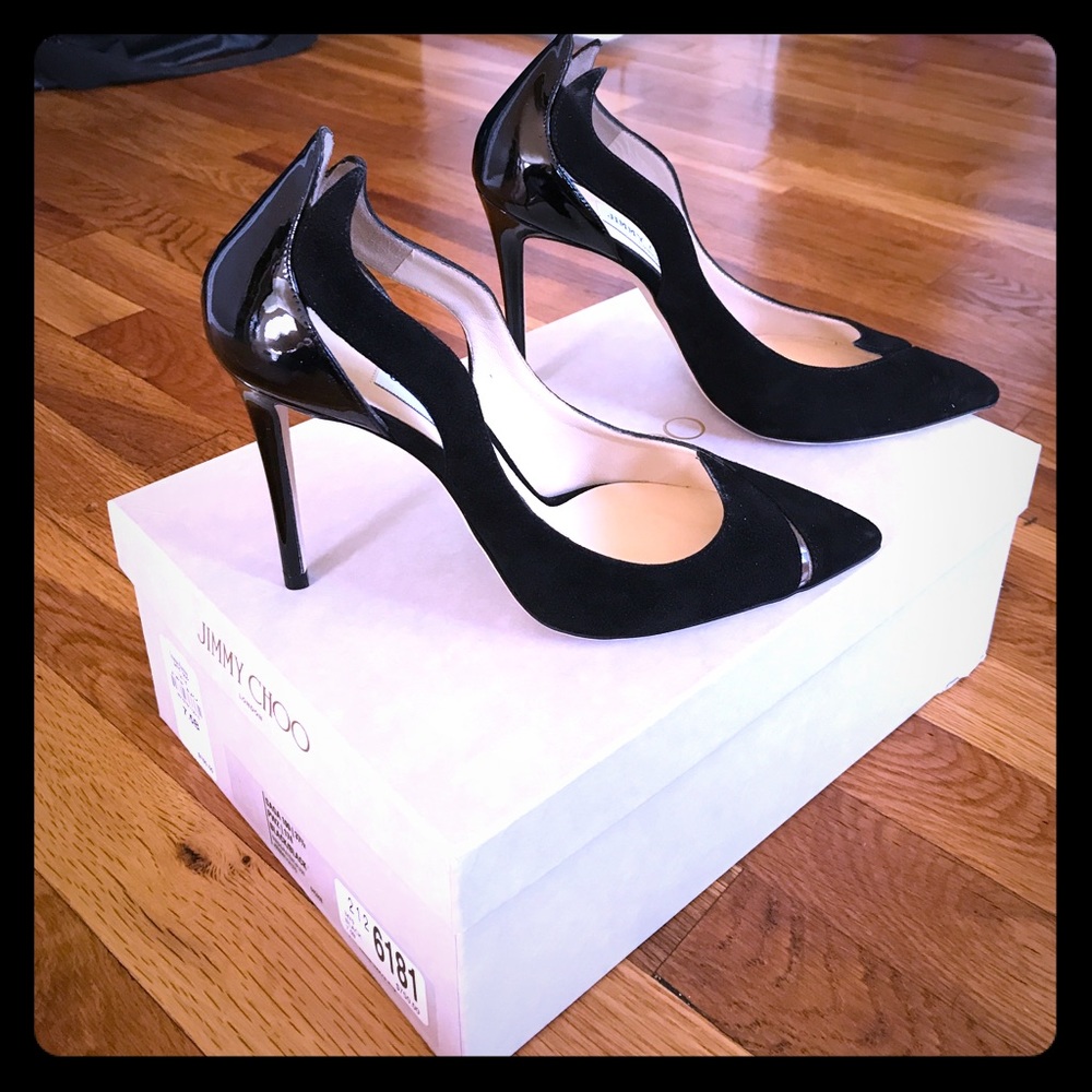 Black Jimmy Choo Saga 100