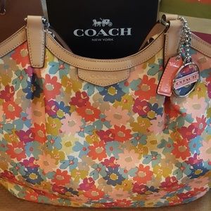 Coach Floral Handbag Mint Condition