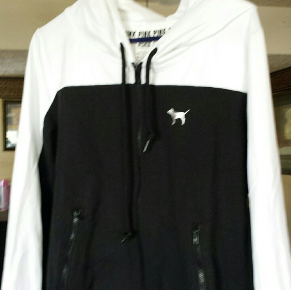 VICTORIA SECRET Jackets & Blazers - 🔥SALE🔥VS, SILVER, BLING ON DOG & BACK, HOODIE
