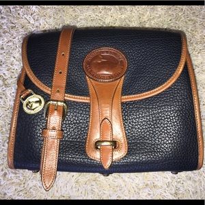 Dooney & Bouke Vintage Purse, Navy/Tan, UC